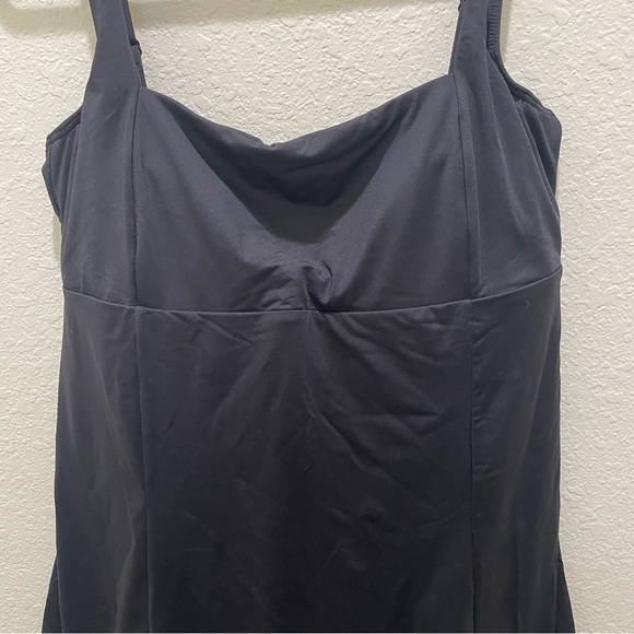 NEW SEA LEVEL SWIM Essentials Square Neck Swim Dress size US 14 AUS 18 - Picture 5 of 10